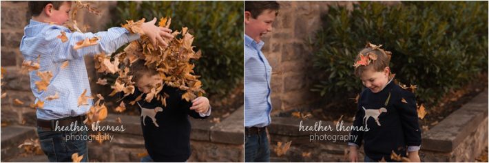 Leaves and Fall // Yardley, PA Bucks County Family Photographer