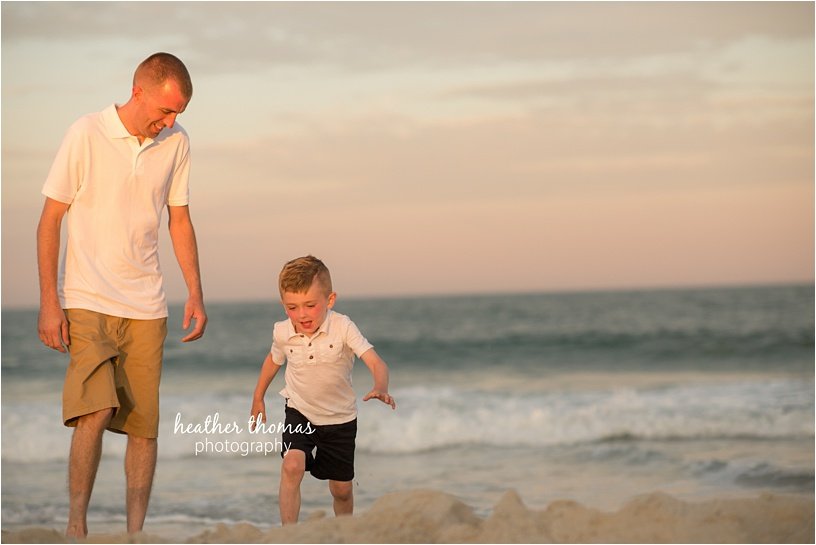 ocean-city-nj-beach-photographers-58.jpg FATHER AND SON PLAYING ON BEACH IN SEA ISLE CITY NJ