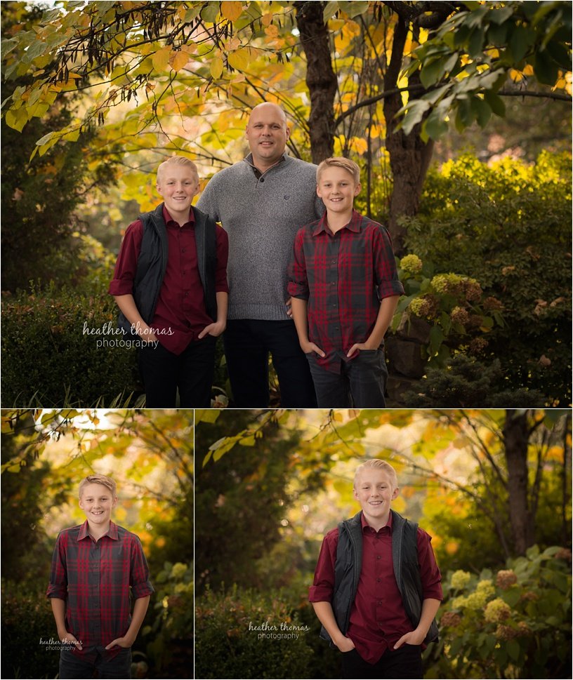 fall photo shoot philadelphia-40.jpg brothers wearing maroon and black with their parents outside for a fall photo shoot in newtown pa
