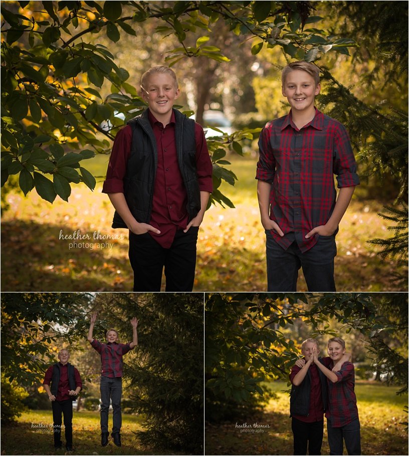 fall photo shoot philadelphia-47.jpg brothers wearing maroon and black with their parents outside for a fall photo shoot in newtown pa