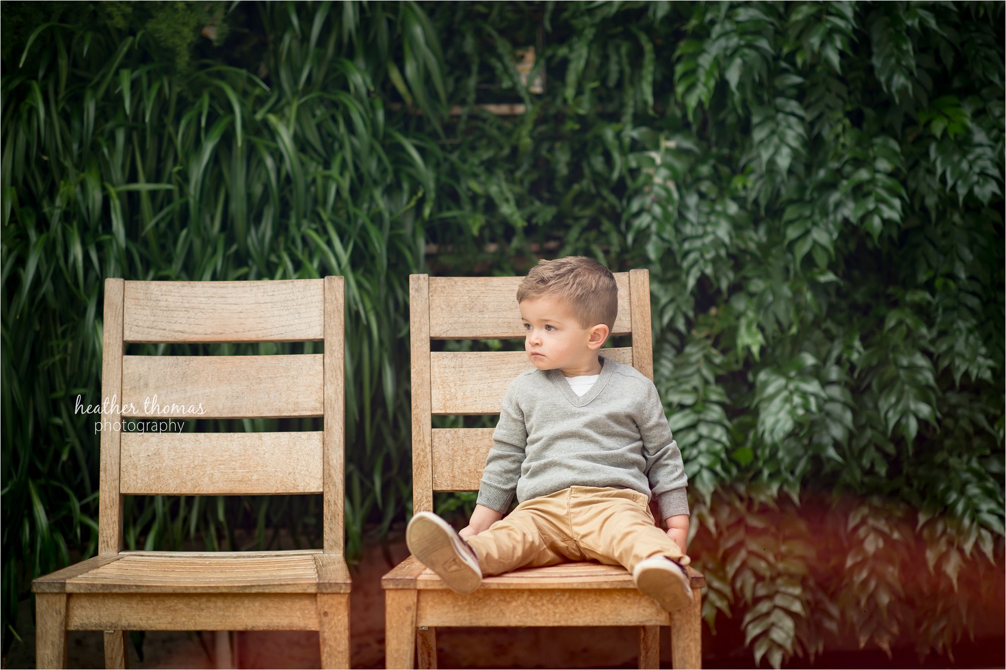 newtown pa family photographers-79.jpg 2 year old boy at longwood garden with heather thomas photography