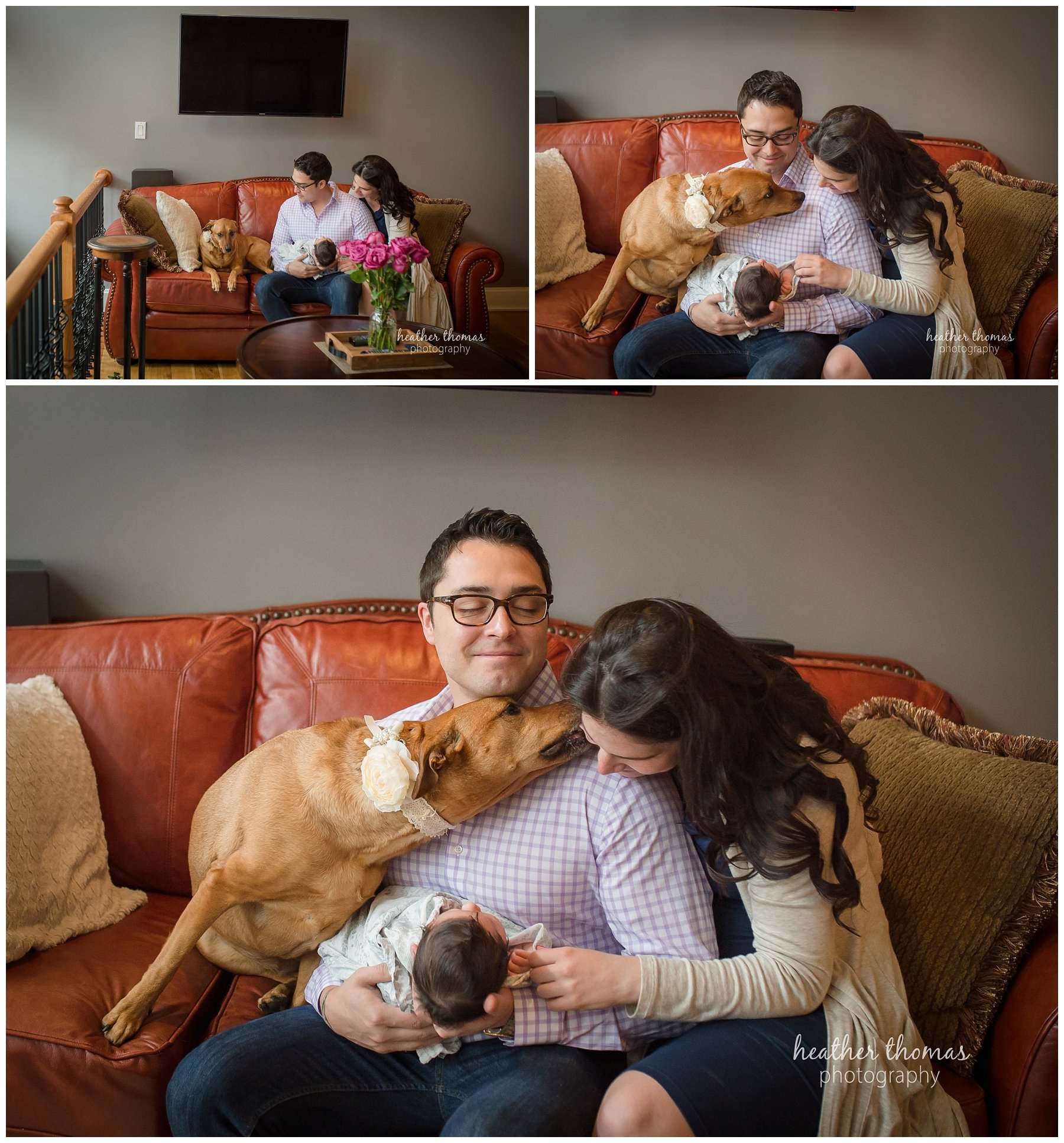 philadelphia lifestyle portraits-7.jpg photographs of a family of three in their home during their newborn photography session with heather thomas photography