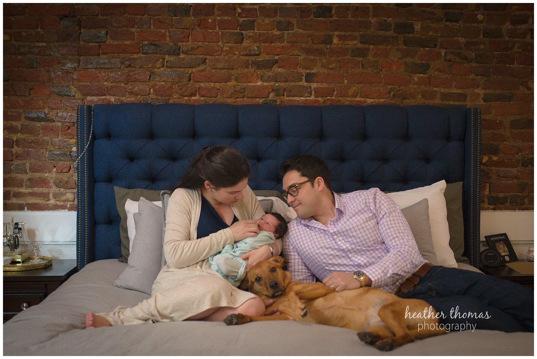 philadelphia lifestyle portraits-71.jpg photographs of a family of three in their home during their newborn photography session with heather thomas photography