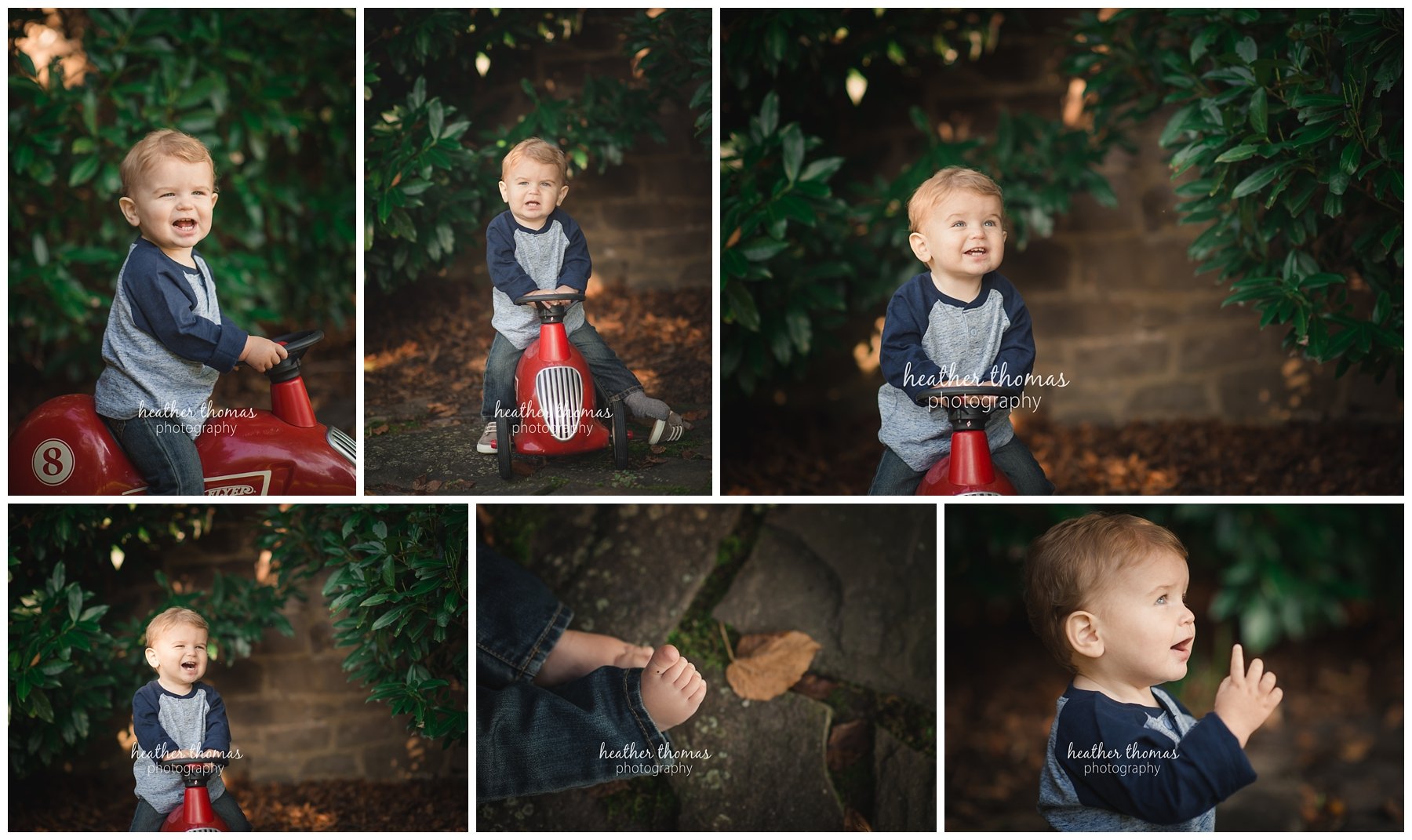 cake smash session in bucks county-18.jpg a one year old boy sitting on a radio flyer bike outside in bucks county