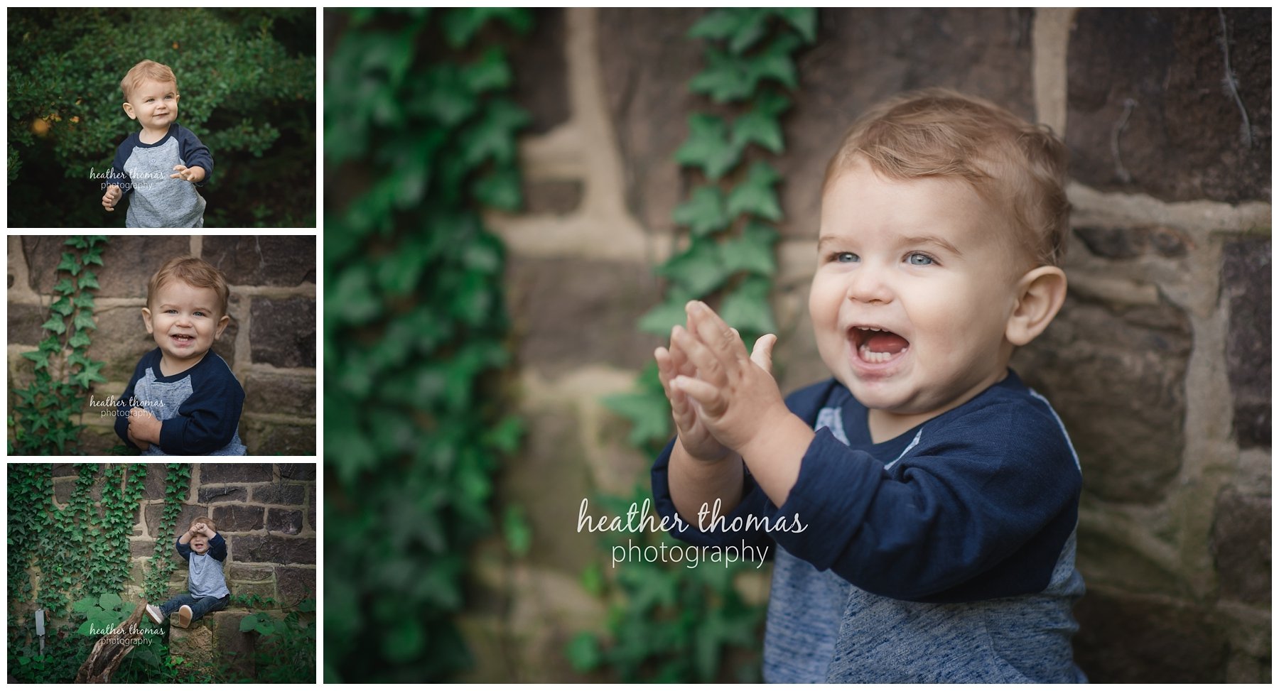cake smash session in bucks county-9.jpg a picture of a one year old boy clapping