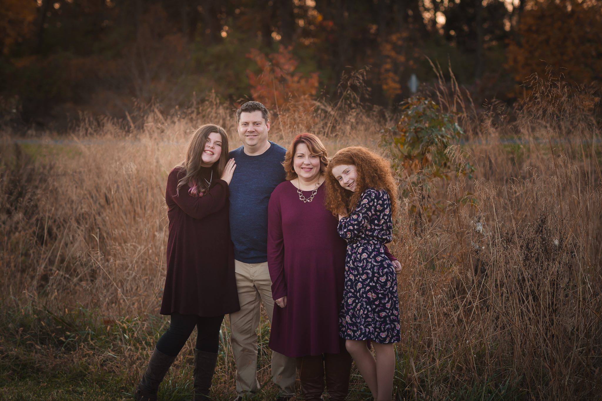 A Golden Fall Evening in Bucks County | Outdoor Family Photos