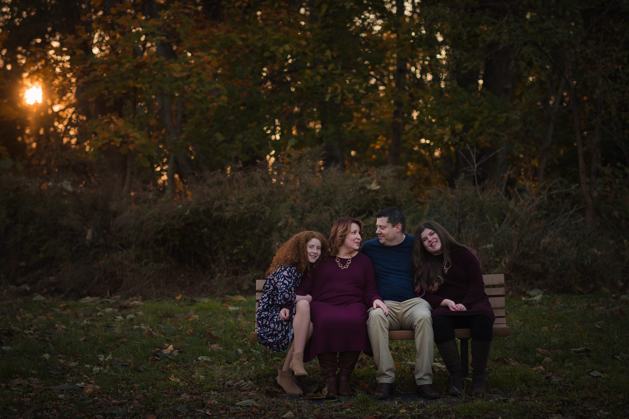 A Golden Fall Evening in Bucks County | Outdoor Family Photos