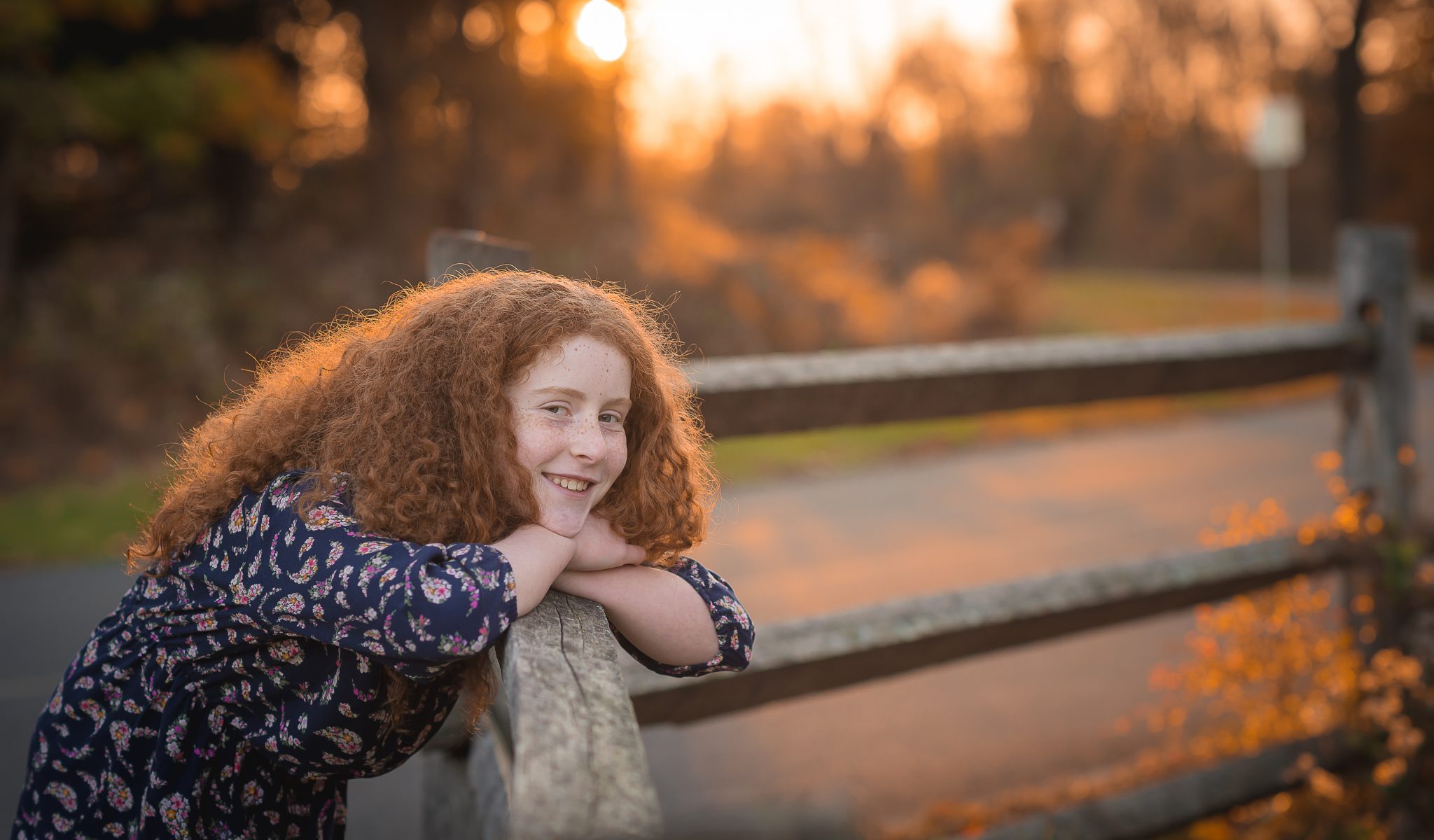 A Golden Fall Evening in Bucks County | Outdoor Family Photos