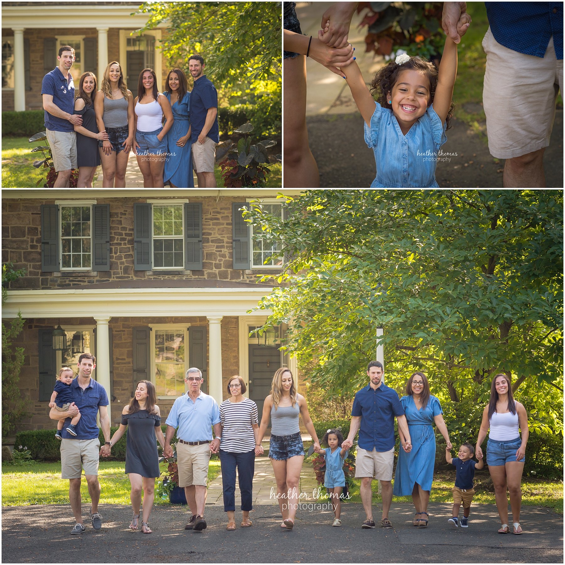 3 TIPS FOR EXTENDED FAMILY PHOTOS IN BUCKS COUNTY (OR ANYWHERE!) large family portrait at outdoor studio in bucks county