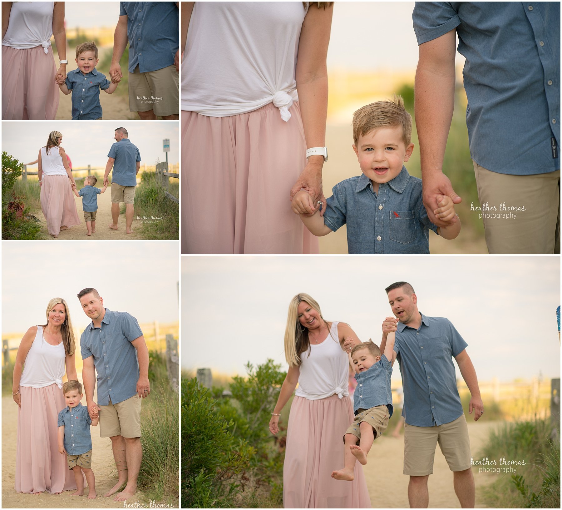 Ocean City, NJ Extended Family Photo Shoot family of three photos in ocean city nj