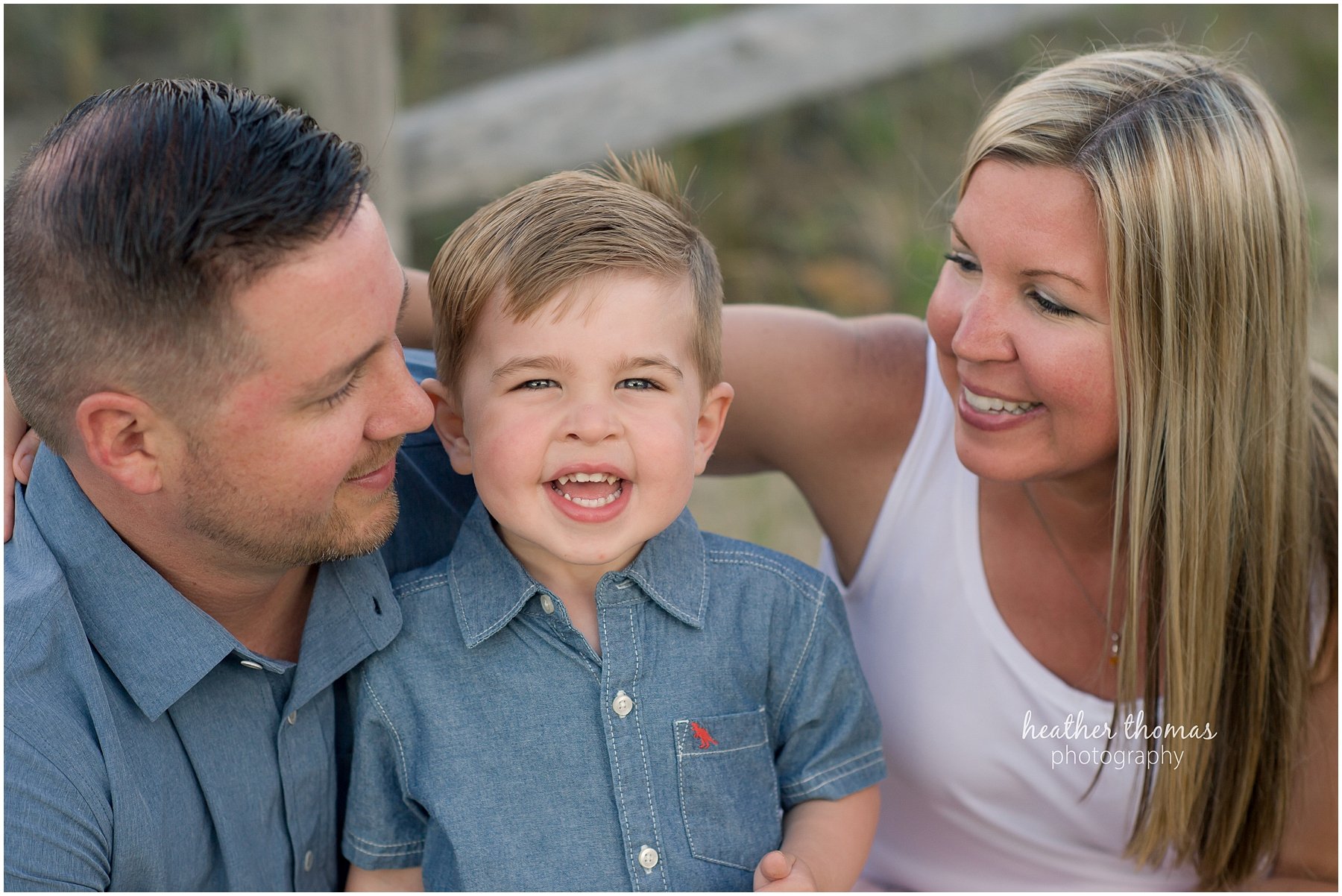 Ocean City, NJ Extended Family Photo Shoot family of three portrait