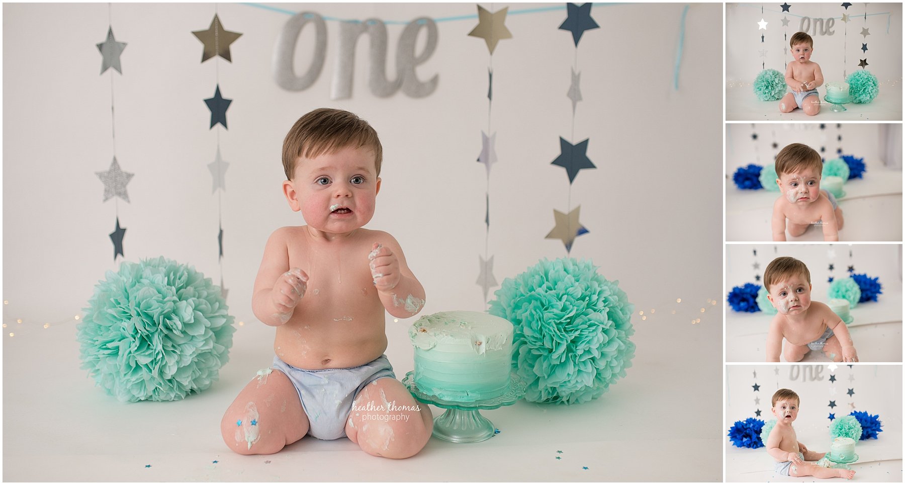 first birthday photos philadelphia-8.jpg a picture of a one year old boy with icing on his face at a photo shoot in philadelphia
