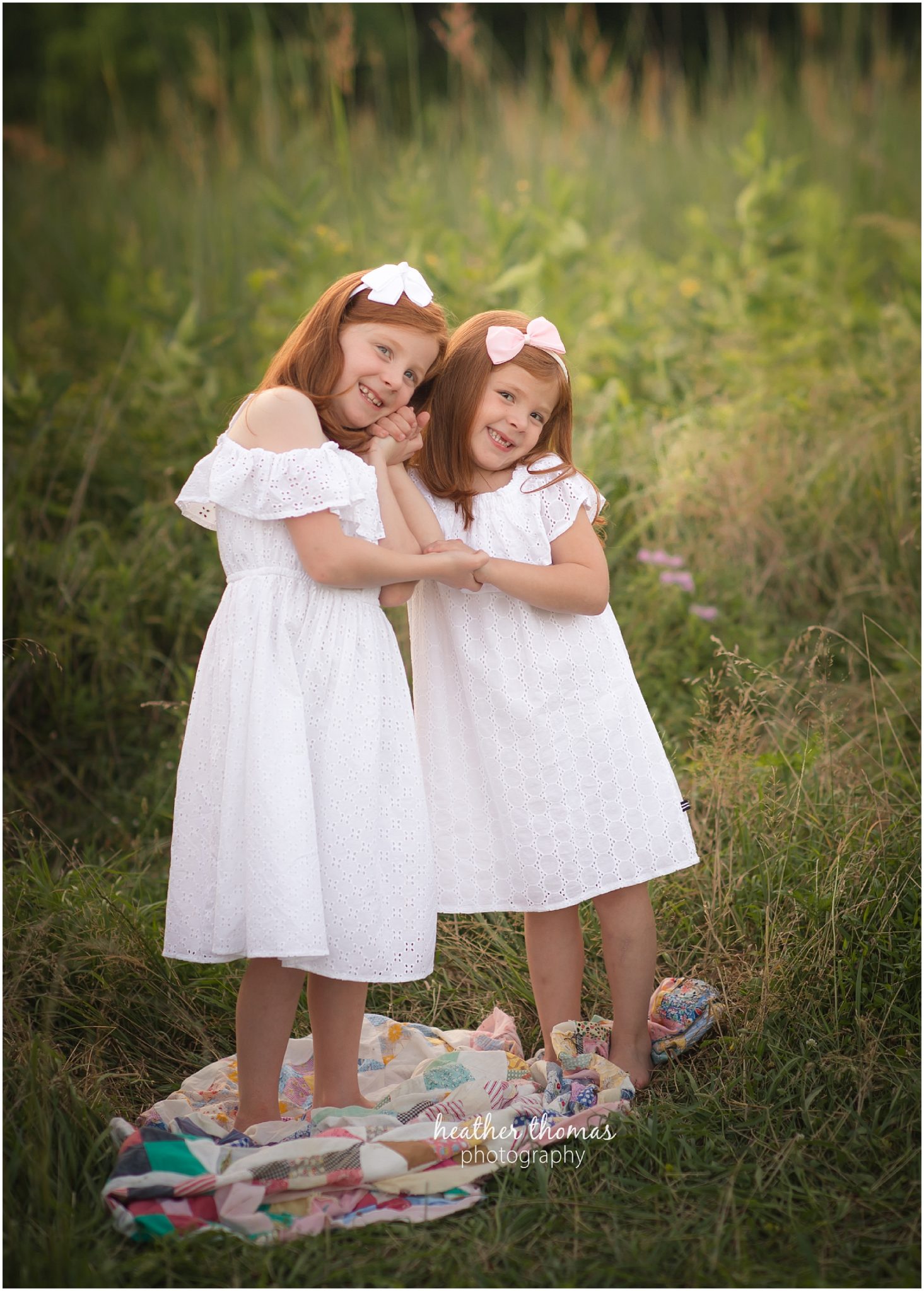 philadelphia photography session-16.jpg portrait of two girls in a field