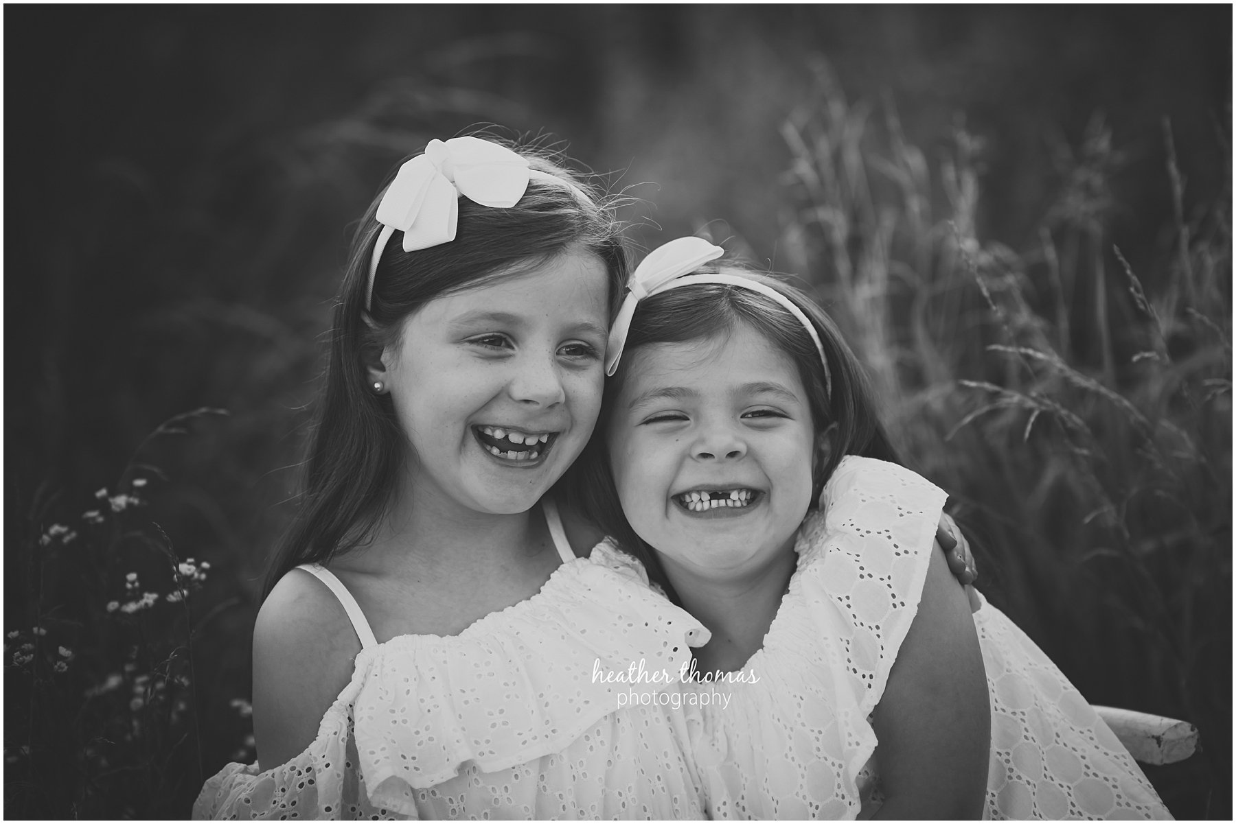 philadelphia photography session-5.jpg black and white photo of sisters