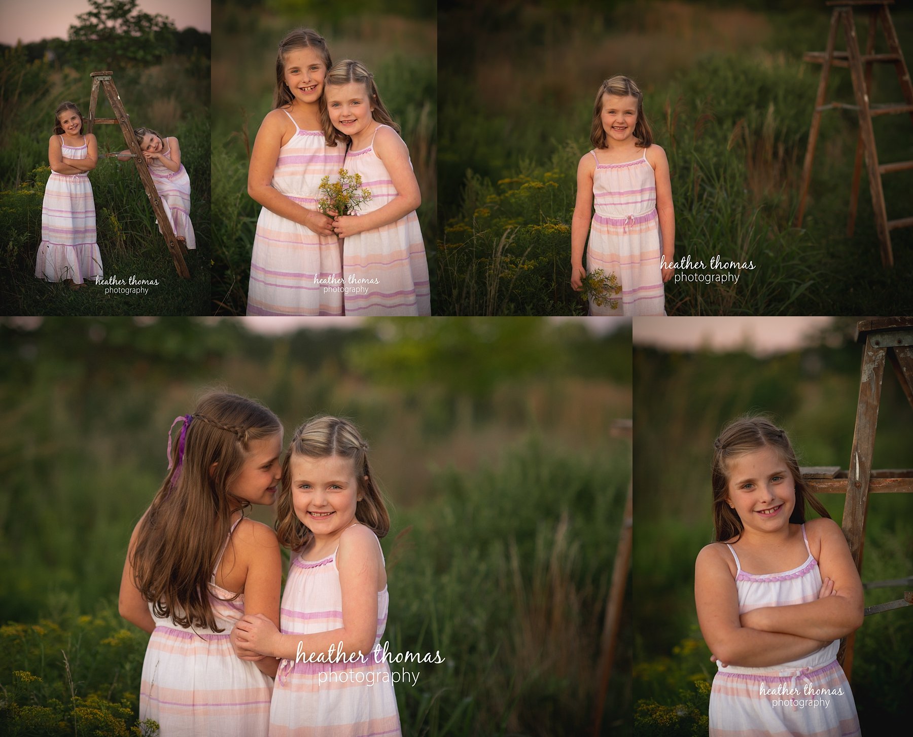 field family portraits in philadelphia a picture of a girl outside at a field in Philadelphia with heather thomas photography