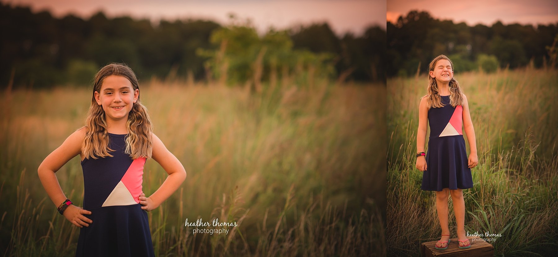 field family portraits in philadelphia a picture of an 8 year old girl in a field in philadelphia