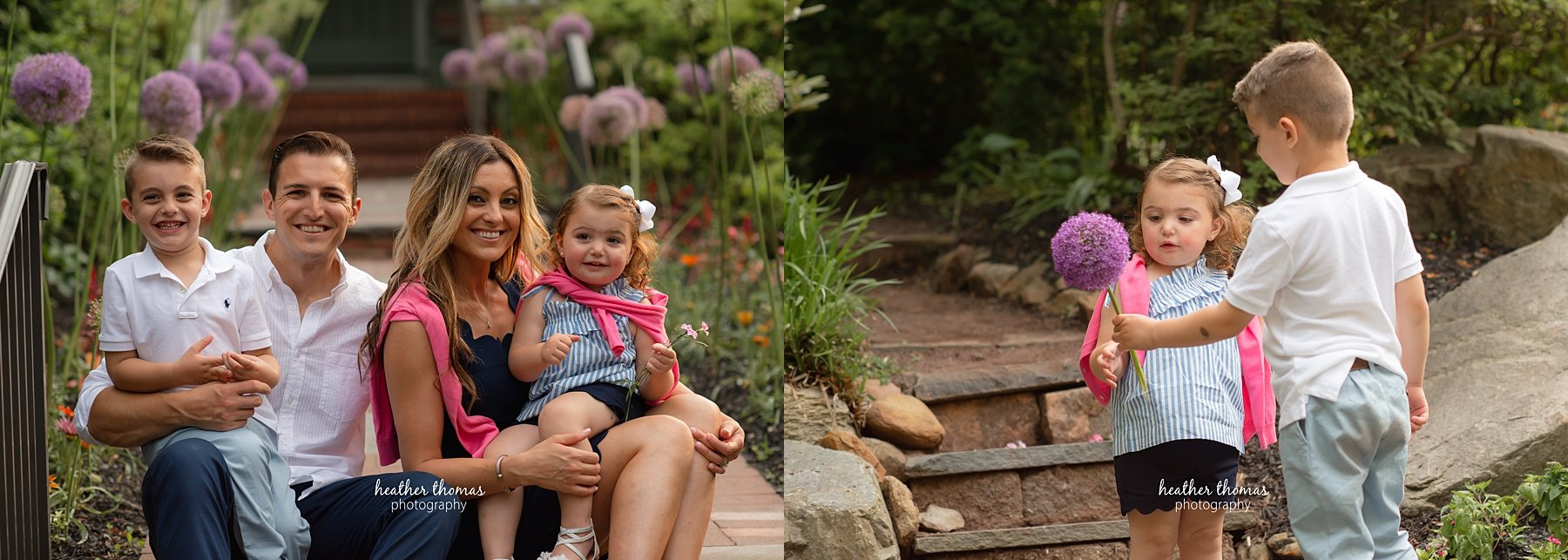 a family photo shoot at sayen gardens in NJ family portrait at sayen gardens