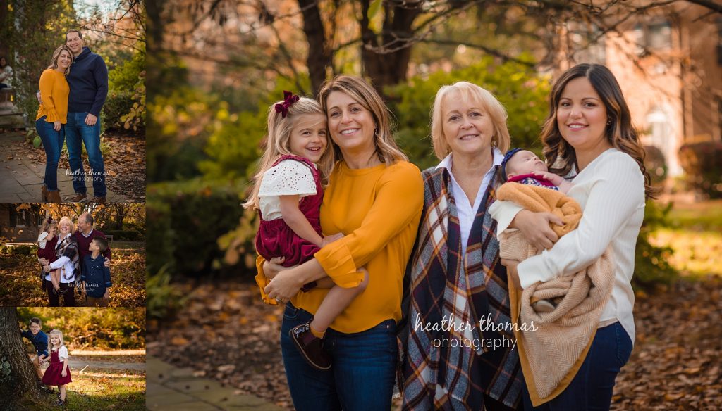 Extended Family Photo Shoot in Philadelphia, PA | Heather Thomas Photography family portrait session in autumn