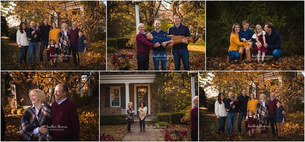 Extended Family Photo Shoot in Philadelphia, PA | Heather Thomas Photography outdoor family portraits in the fall