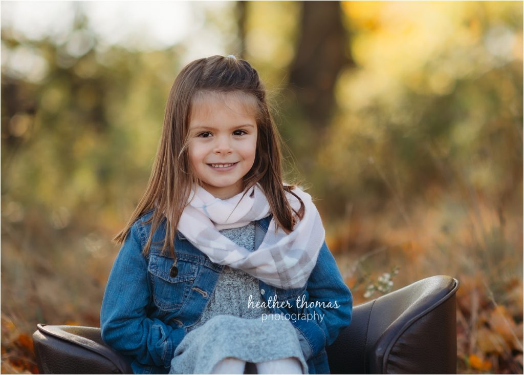 Making Memories at Home | Bucks County, PA Family Photographer young girl outdoors in the fall
