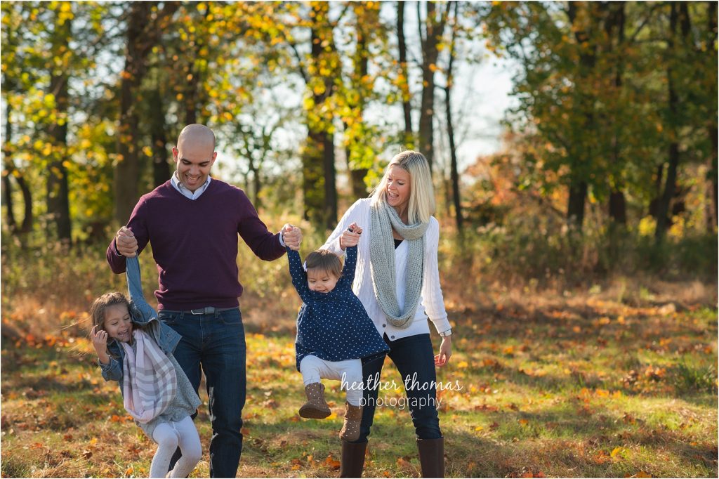 Making Memories at Home | Bucks County, PA Family Photographer casual family portraits in the woods in autumn