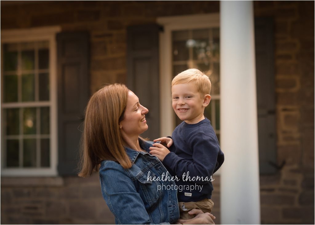 Saint Katherine Drexel Charity | Family Photos in Bucks County, PA mom and son photography