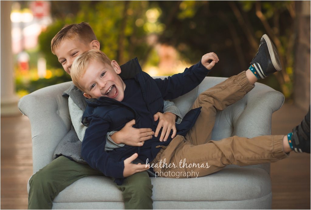 Saint Katherine Drexel Charity | Family Photos in Bucks County, PA brothers portrait by heather thomas