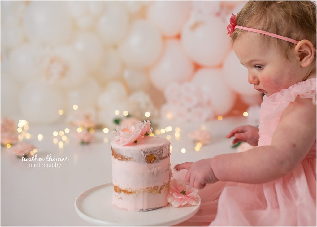 Smashing Cake in Newtown PA - A 1st Birthday Photo Shoot with Heather Thomas Photography