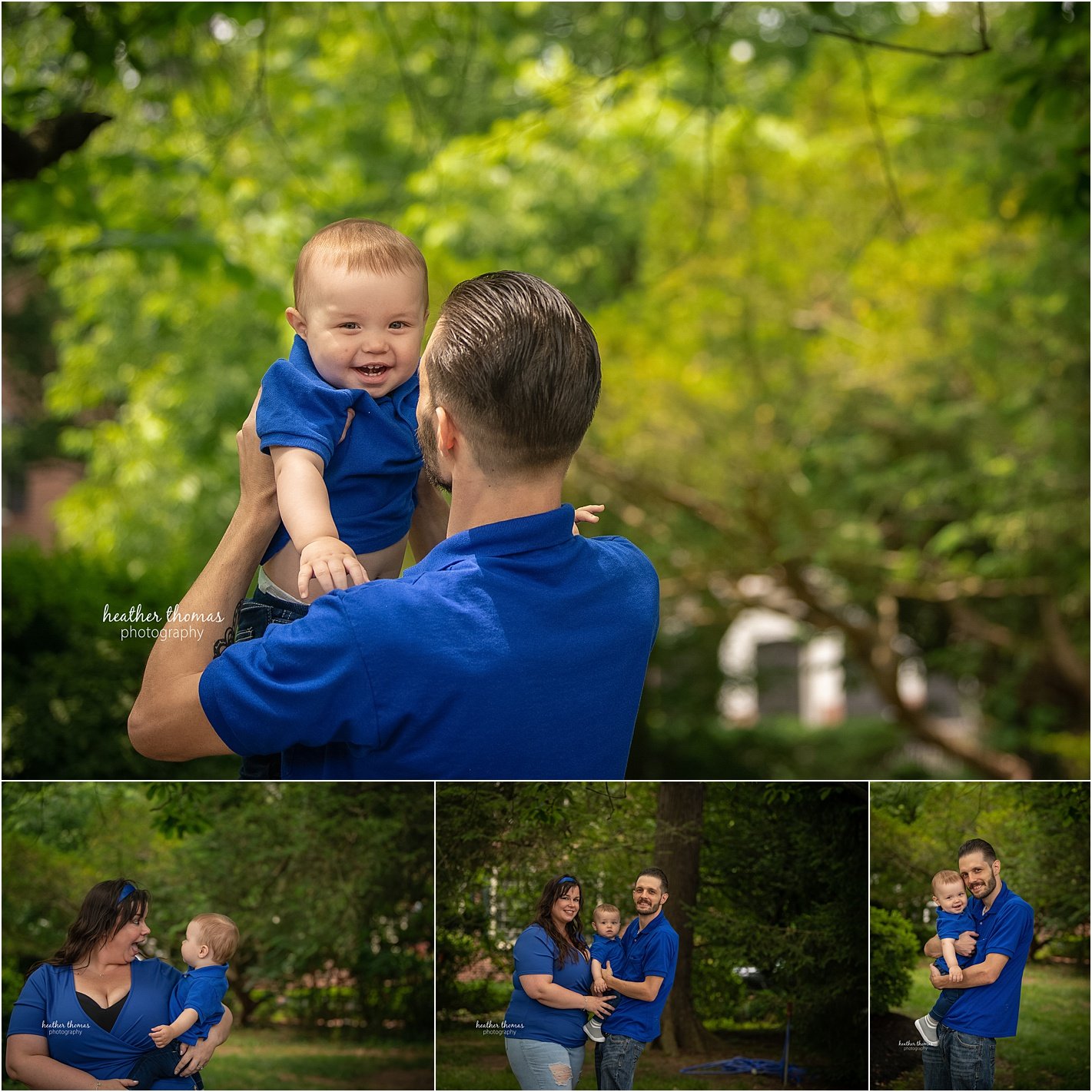 outdoor photography session newtown pa One-year-old boy with parents enjoying Harry Potter themed cake smash session at Philadelphia photography studio