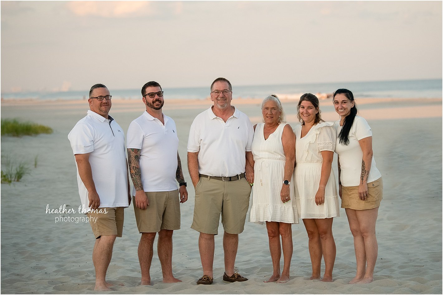 family on the beach in ocean city nj beach, ocnj