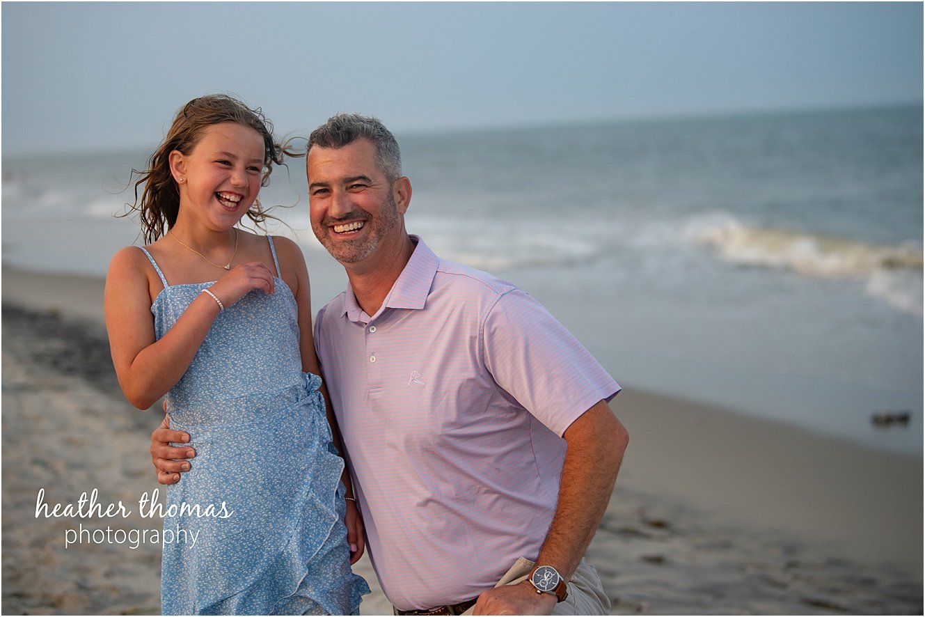 sea isle city family portraits-46.jpg a family of four at a beach photo shoot with Heather thomas photography