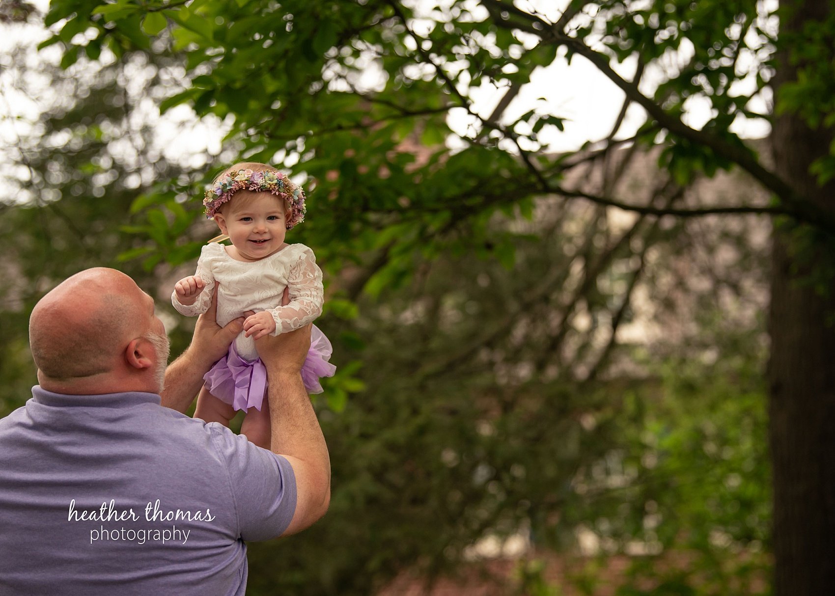 Philadelphia Smash Cake Photography Studio pink-purple-first-birthday-cake-smash-with-heather-thomas-photography