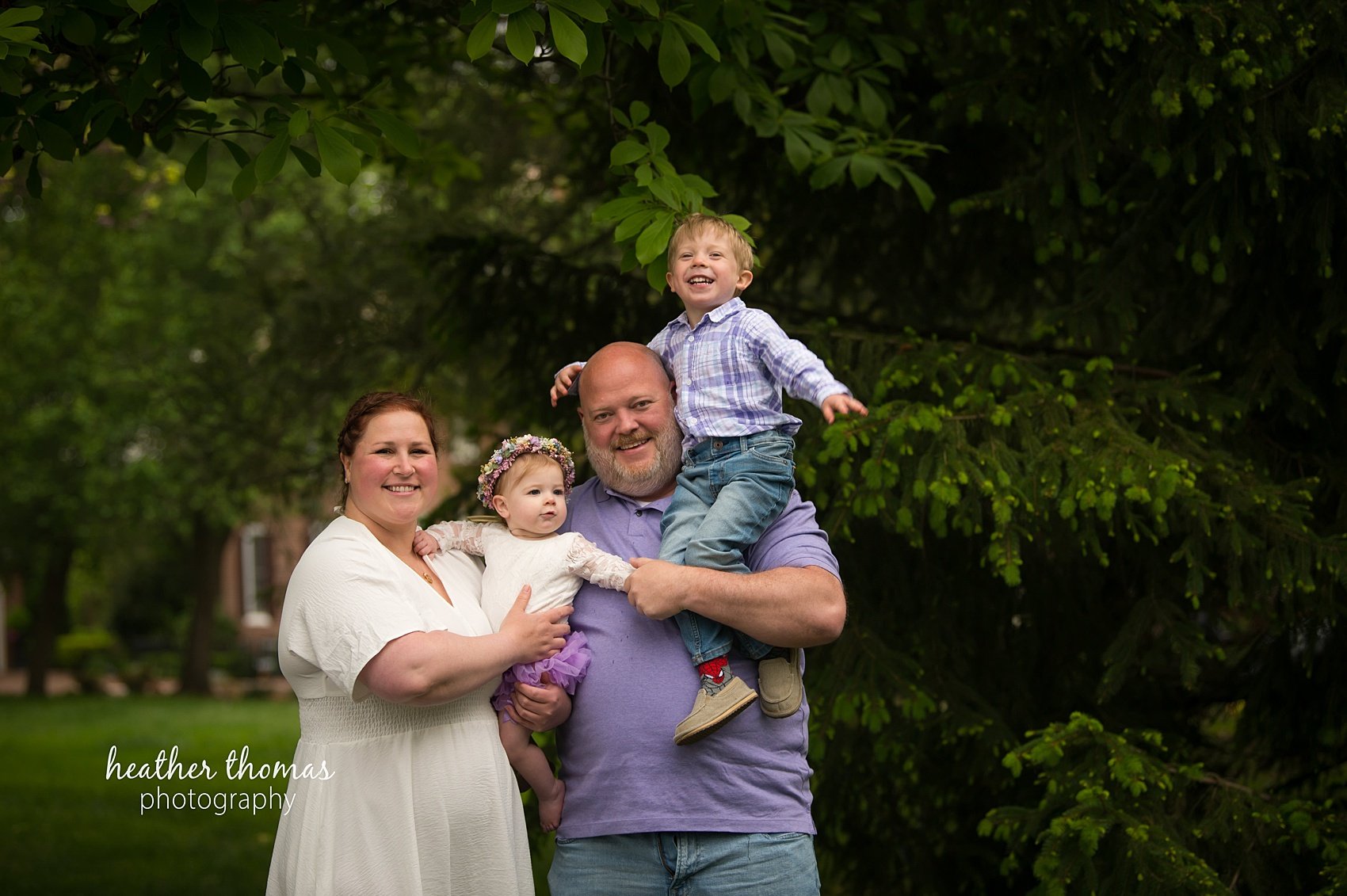 Philadelphia Smash Cake Photography Studio pink-purple-first-birthday-cake-smash-with-heather-thomas-photography