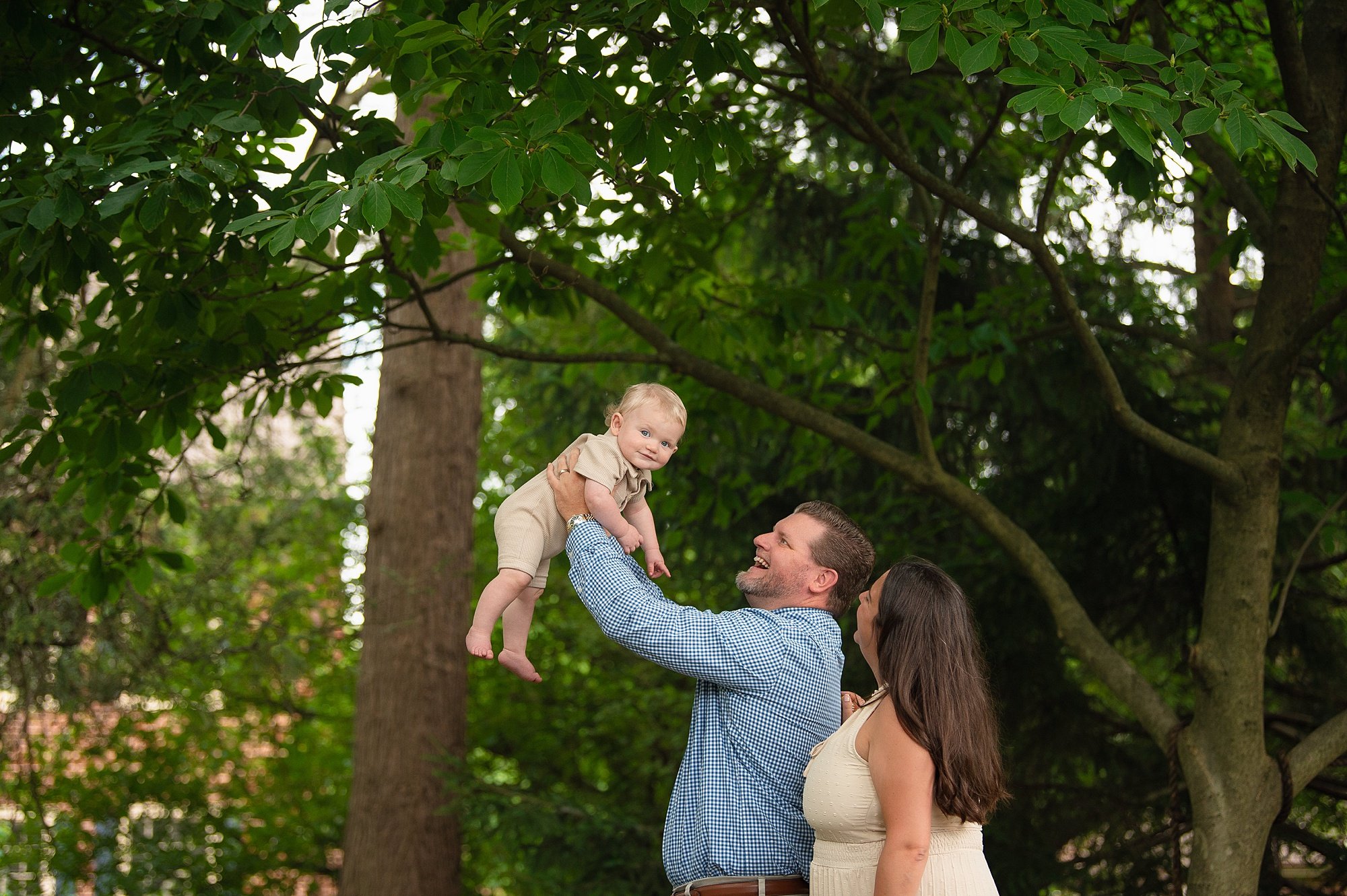 Swope - First Birthday-22.jpg an outdoor themed milestone birthday photoshoot with birthday photographer heather thomas photography
