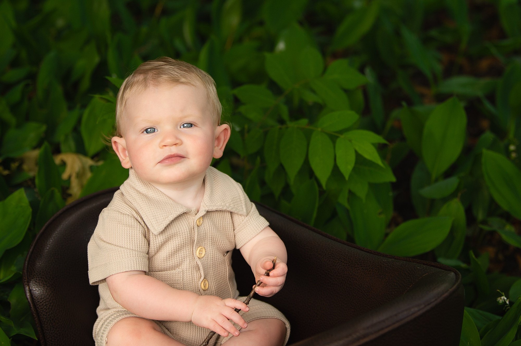 Swope - First Birthday-45.jpg an outdoor themed milestone birthday photoshoot with birthday photographer heather thomas photography