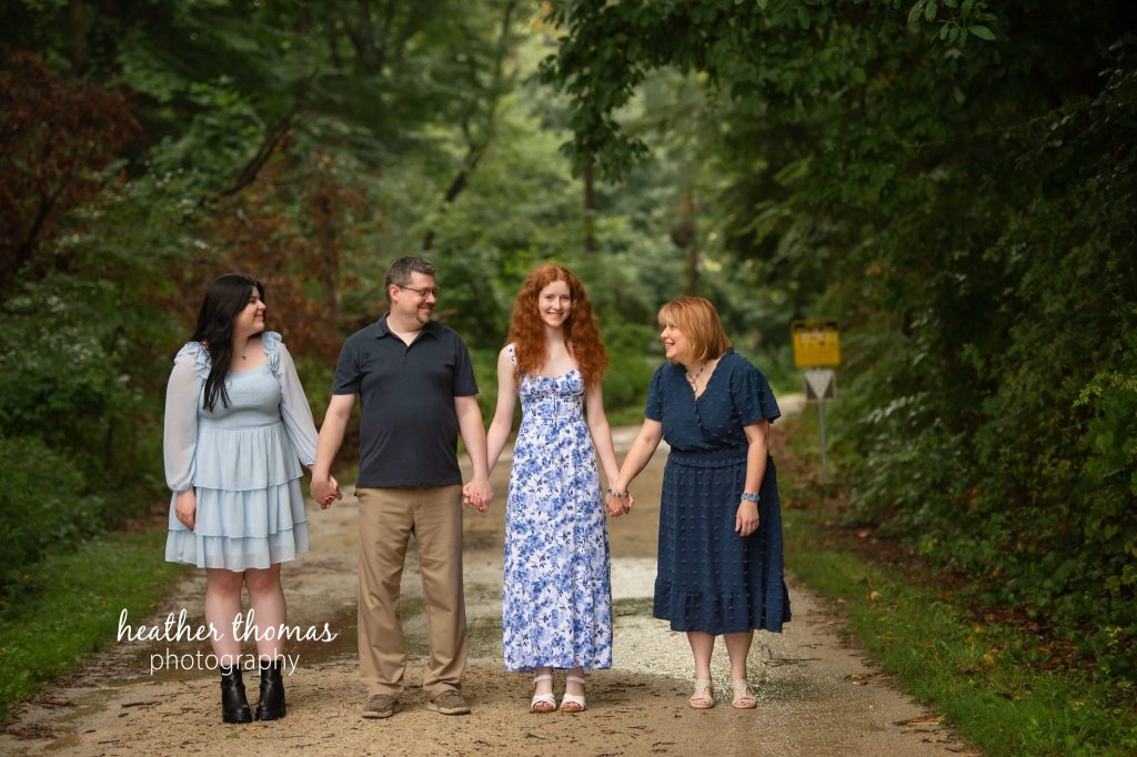 a family of 4 at their photo shoot with bucks county family photographer heather thomas-004