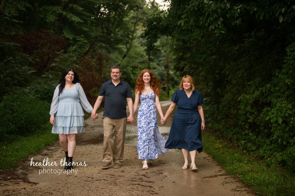 a family of 4 at their photo shoot with bucks county family photographer heather thomas-008