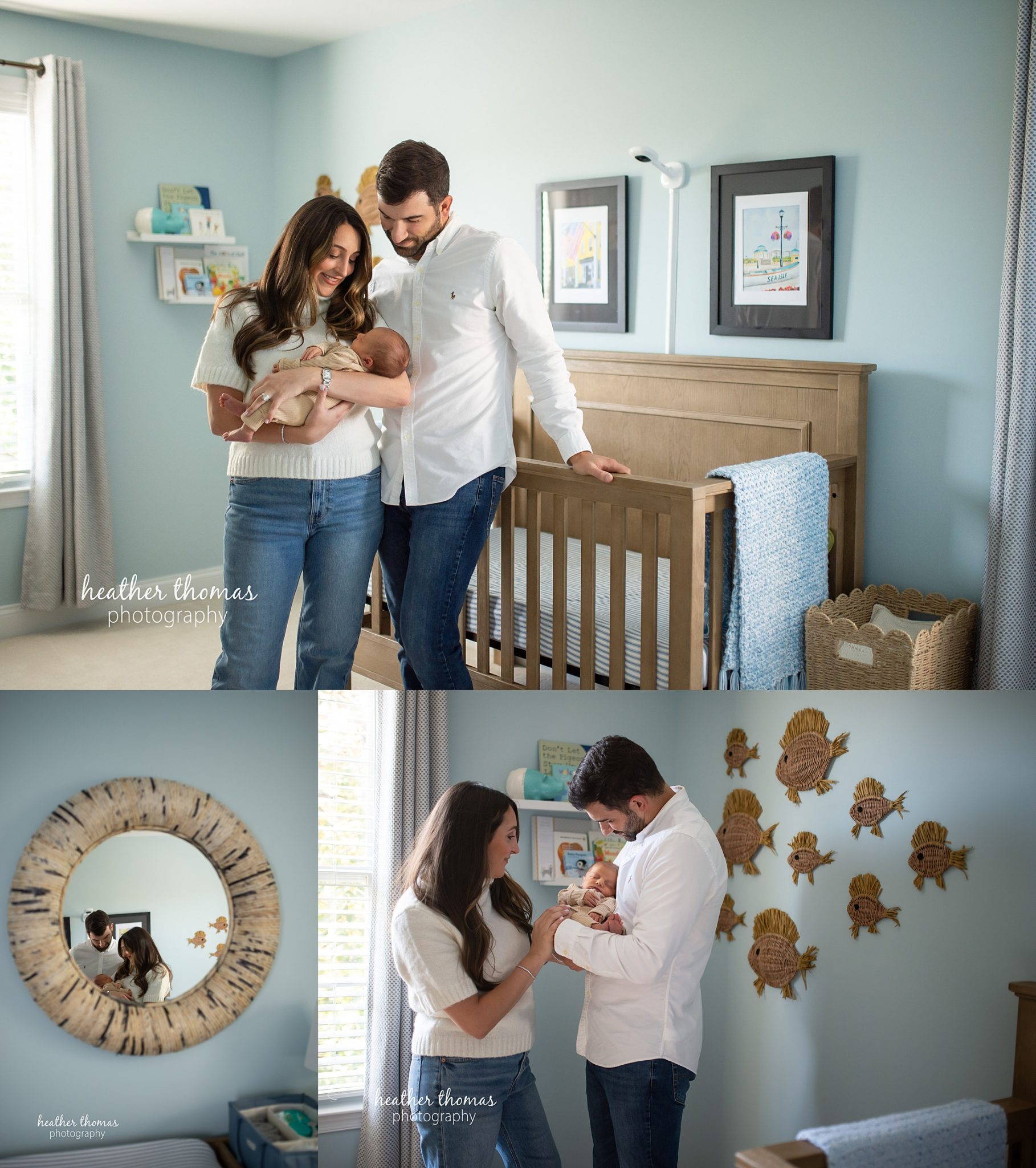 philadelphia-newborn-photogrpaher-heather-thomas-photography--02 a family holding a newborn boy during an in home lifestyle newborn photo session with heather thomas photography