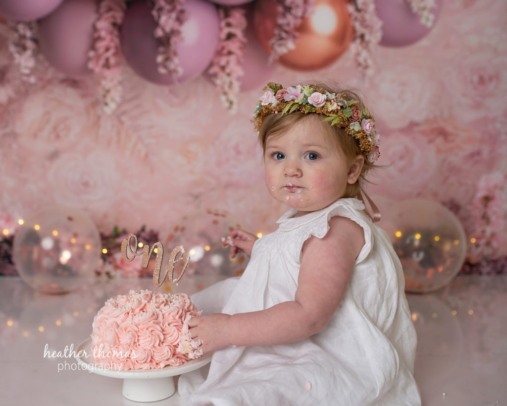5 Things To#15 Ask Before Your Cake Smash Shoot | Bucks County Family Photographer toddler reaches for frosting by Bucks County Family Photographer