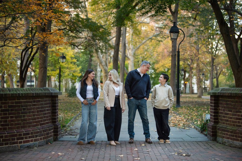 Washington Square Philadelphia Family Photography Session a family of four at washington square park in philadelphia